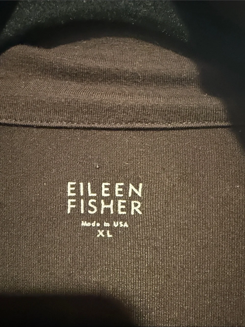Eileen Fisher black  Zip-Front Shirt Jacket.     Size - XL